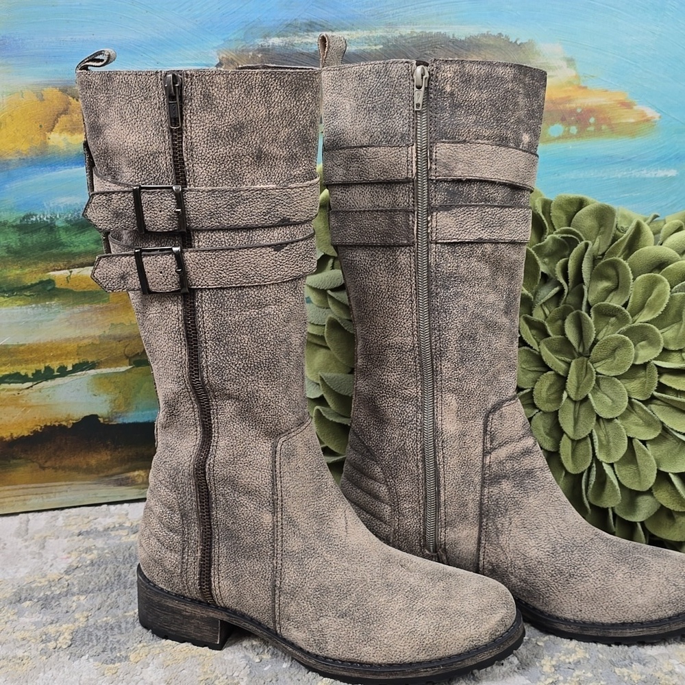 Matissee Roady Distressed Riding Moto Boot - Picture 5 of 14